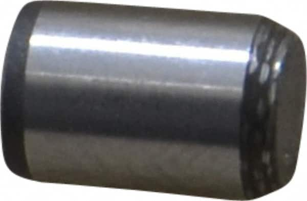 Made in USA - 1/4" Diam x 3/8" Pin Length 416 Stainless Steel Precision Dowel Pin - Passivated Finish, C 36-42 Hardness, 2 Beveled End - Makers Industrial Supply