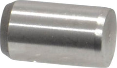 Made in USA - 1/4" Diam x 7/16" Pin Length 416 Stainless Steel Precision Dowel Pin - Passivated Finish, C 36-42 Hardness, 2 Beveled End - Makers Industrial Supply