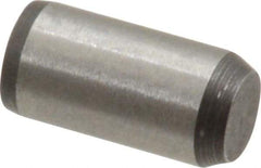 Made in USA - 1/4" Diam x 1/2" Pin Length 416 Stainless Steel Precision Dowel Pin - Passivated Finish, C 36-42 Hardness, 2 Beveled End - Makers Industrial Supply