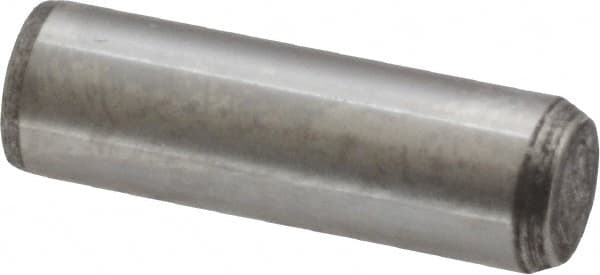 Made in USA - 5/16" Diam x 1" Pin Length 416 Stainless Steel Precision Dowel Pin - Passivated Finish, C 36-42 Hardness, 2 Beveled End - Makers Industrial Supply