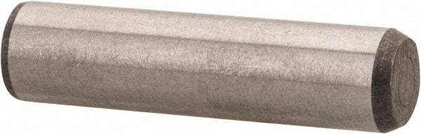 Made in USA - 5/16" Diam x 1-1/4" Pin Length 416 Stainless Steel Precision Dowel Pin - Passivated Finish, C 36-42 Hardness, 2 Beveled End - Makers Industrial Supply