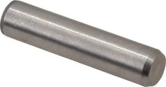 Made in USA - 5/16" Diam x 1-3/8" Pin Length 416 Stainless Steel Precision Dowel Pin - Passivated Finish, C 36-42 Hardness, 2 Beveled End - Makers Industrial Supply