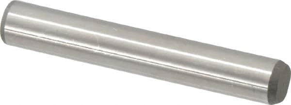 Made in USA - 5/16" Diam x 2" Pin Length 416 Stainless Steel Precision Dowel Pin - Passivated Finish, C 36-42 Hardness, 2 Beveled End - Makers Industrial Supply