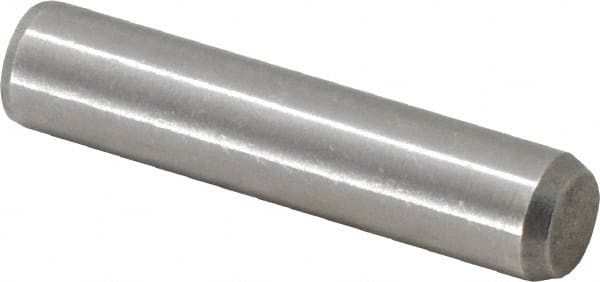 Made in USA - 3/8" Diam x 1-3/4" Pin Length 416 Stainless Steel Precision Dowel Pin - Passivated Finish, C 36-42 Hardness, 2 Beveled End - Makers Industrial Supply