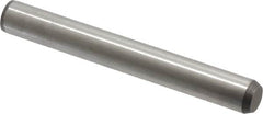 Made in USA - 3/8" Diam x 3" Pin Length 416 Stainless Steel Precision Dowel Pin - Passivated Finish, C 36-42 Hardness, 2 Beveled End - Makers Industrial Supply