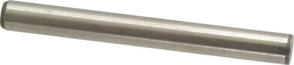 Made in USA - 3/8" Diam x 3-1/2" Pin Length 416 Stainless Steel Precision Dowel Pin - Passivated Finish, C 36-42 Hardness, 2 Beveled End - Makers Industrial Supply