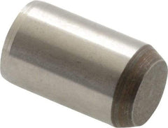 Made in USA - 3/8" Diam x 5/8" Pin Length 416 Stainless Steel Precision Dowel Pin - Passivated Finish, C 36-42 Hardness, 2 Beveled End - Makers Industrial Supply