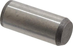 Made in USA - 3/8" Diam x 7/8" Pin Length 416 Stainless Steel Precision Dowel Pin - Passivated Finish, C 36-42 Hardness, 2 Beveled End - Makers Industrial Supply