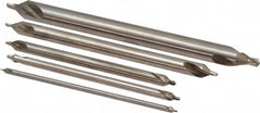 Keo - 5 Piece, #1 to 5, Plain Edge, High Speed Steel Combo Drill & Countersink Set - 60° Incl Angle - Makers Industrial Supply