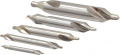 Keo - 5 Piece, #1 to 5, Plain Edge, Cobalt Combo Drill & Countersink Set - 60° Incl Angle - Makers Industrial Supply