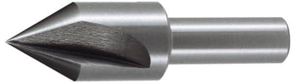 Keo - 2" Head Diam, 3/4" Shank Diam, 3 Flute 82° High Speed Steel Countersink - Bright Finish, 3-1/4" OAL, Single End, Straight Shank, Right Hand Cut - Makers Industrial Supply