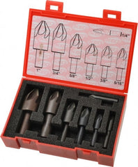 Keo - 7 Piece, 1/4 to 1" Head Diam, 60° Included Angle, Single End Countersink Set - Makers Industrial Supply