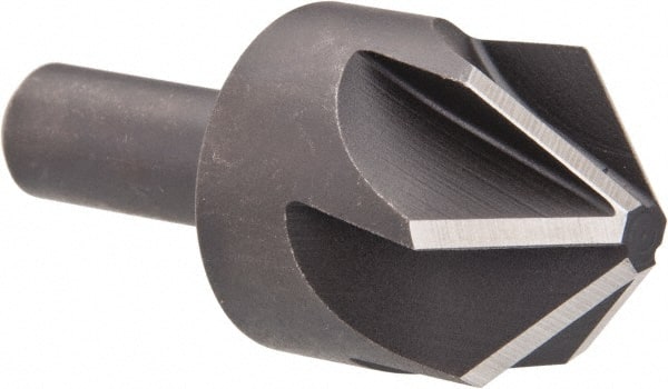 Keo - 1-1/4" Head Diam, 1/2" Shank Diam, 6 Flute 90° High Speed Steel Countersink - Makers Industrial Supply