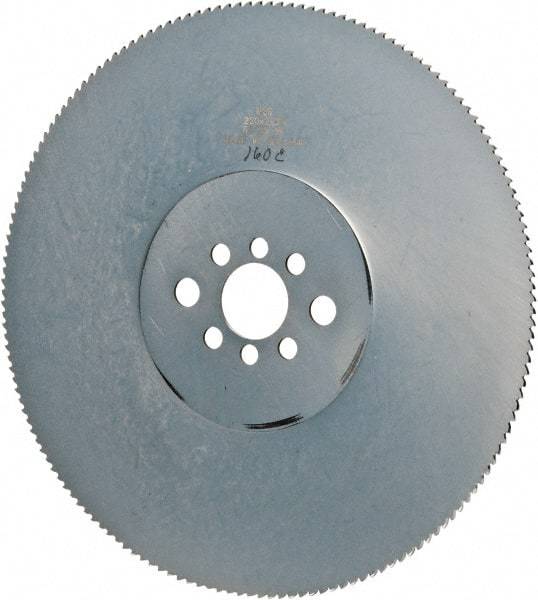 Kinkelder Saw - 250mm Blade Diam, 160 Teeth, High Speed Steel Cold Saw Blade - 32mm Arbor Hole Diam, 2mm Blade Thickness - Makers Industrial Supply