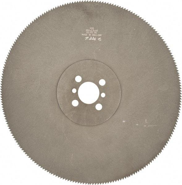 Kinkelder Saw - 350mm Blade Diam, 220 Teeth, High Speed Steel Cold Saw Blade - 40mm Arbor Hole Diam, 2.5mm Blade Thickness - Makers Industrial Supply