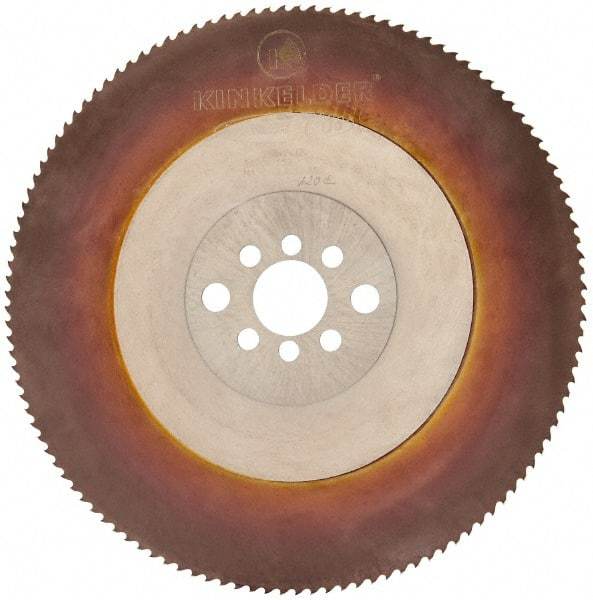 Kinkelder Saw - 250mm Blade Diam, 120 Teeth, High Speed Steel Cold Saw Blade - 32mm Arbor Hole Diam, 2mm Blade Thickness - Makers Industrial Supply