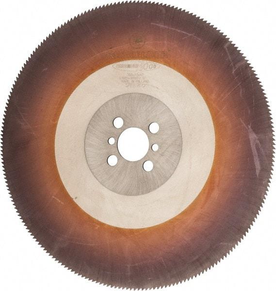 Kinkelder Saw - 350mm Blade Diam, 280 Teeth, High Speed Steel Cold Saw Blade - 40mm Arbor Hole Diam, 2.5mm Blade Thickness - Makers Industrial Supply