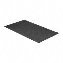 PRO-SAFE - 5' Long x 3' Wide, Dry Environment, Anti-Fatigue Matting - Black, Vinyl with Vinyl Sponge Base, Beveled on 4 Sides - Makers Industrial Supply