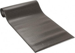 PRO-SAFE - 12' Long x 3' Wide, Dry Environment, Anti-Fatigue Matting - Black, Vinyl with Vinyl Sponge Base, Beveled on 4 Sides - Makers Industrial Supply