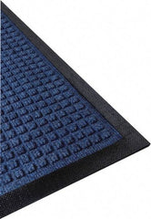 PRO-SAFE - 10 Ft. Long x 3 Ft. Wide, Poly Blended Carpet Surface, Raised Waffle Pattern Entrance Matting - 1/4 Inch Thick, Indoor, Heavy Traffic, Nitrile Rubber, Black - Makers Industrial Supply