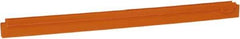 Vikan - 24" Rubber Blade Squeegee Refill - Double Edge, Orange, Plastic Holder - Makers Industrial Supply