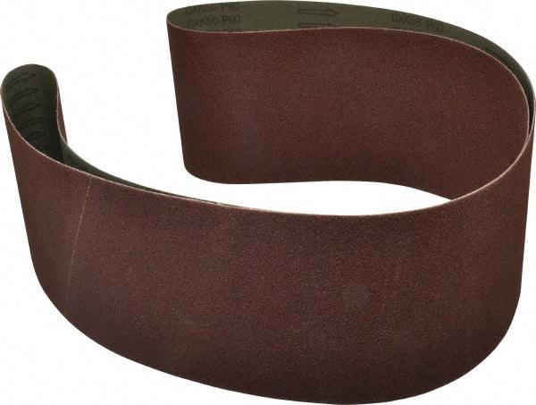 Tru-Maxx - 6" Wide x 79" OAL, 60 Grit, Aluminum Oxide Abrasive Belt - Aluminum Oxide, Coarse, Coated, X Weighted Cloth Backing, Dry - Makers Industrial Supply