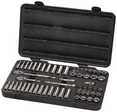 GearWrench - 57 Piece 3/8" Drive Deep Well Socket Set - 6 Points, 1/4" to 1" (6mm to 19mm) Range, Inch/Metric Measurement Standard - Makers Industrial Supply