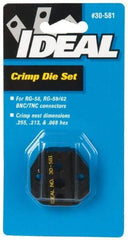 Ideal - RG-58, RG-59/62 Crimping Die Set - Use with Crimpmaster Ratcheting Crimp Tool - Makers Industrial Supply