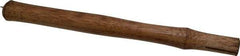 Made in USA - 16" Long Replacement Handle for Blacksmith Hammers - 1-1/4" Eye Length x 1" Eye Width, Hickory, Material Grade Type B - Makers Industrial Supply