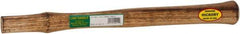 Made in USA - 18" Long Replacement Handle for Ball Pein, Machinist & Riveting Hammers - 1-3/16" Eye Length x 11/16" Eye Width, Hickory, Material Grade Type B - Makers Industrial Supply