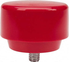 NUPLA - 3" Face Diam, Grade Medium, Red Hammer Tip/Face - Plastic - Makers Industrial Supply