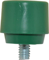 NUPLA - 1" Face Diam, Grade Tough, Green Hammer Tip/Face - Plastic - Makers Industrial Supply