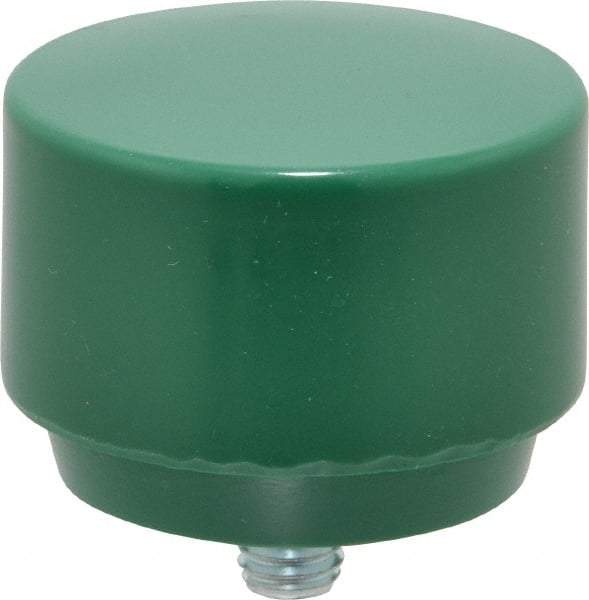 NUPLA - 2" Face Diam, Grade Tough, Green Hammer Tip/Face - Plastic - Makers Industrial Supply