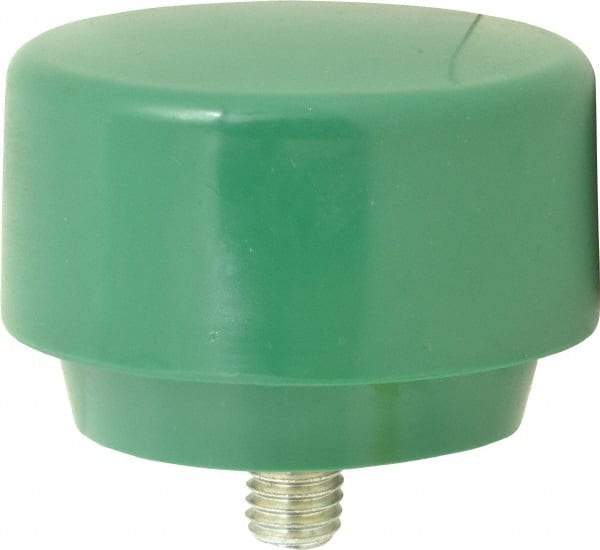 NUPLA - 3" Face Diam, Grade Tough, Green Hammer Tip/Face - Plastic - Makers Industrial Supply