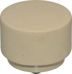 NUPLA - 2" Face Diam, Grade Medium Hard, Cream Hammer Tip/Face - Plastic - Makers Industrial Supply