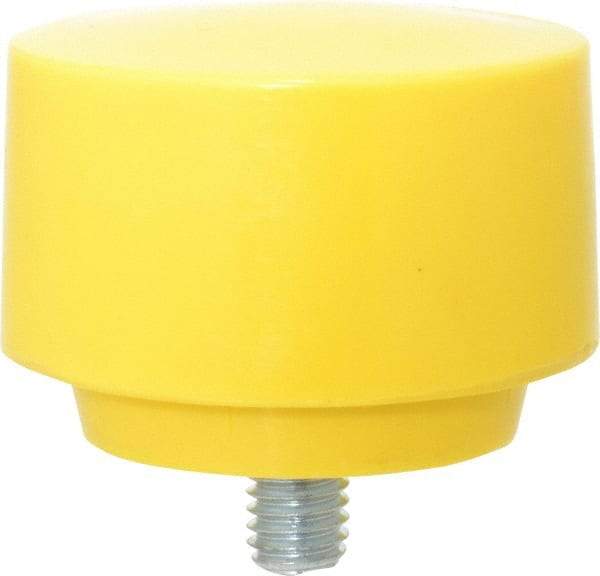 NUPLA - 2-1/2" Face Diam, Grade Extra Hard, Yellow Hammer Tip/Face - Plastic - Makers Industrial Supply