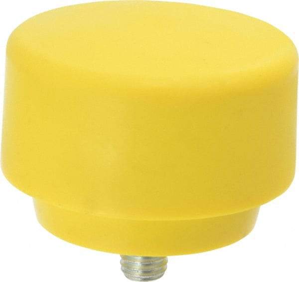 NUPLA - 3" Face Diam, Grade Extra Hard, Yellow Hammer Tip/Face - Plastic - Makers Industrial Supply