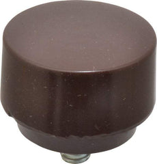 NUPLA - 1-1/2" Face Diam, Grade Soft, Brown Soft Face Hammer Tip - Plastic - Makers Industrial Supply