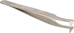 Aven - 4-1/2" OAL 6-SA Precision Tweezers - Angled, Miniature Components - Makers Industrial Supply