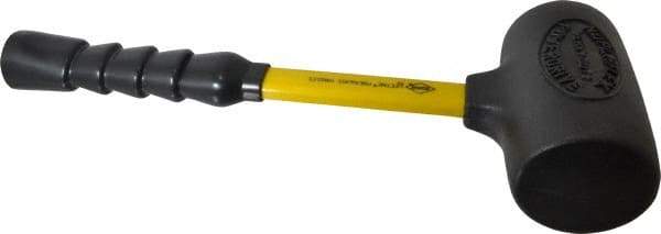 NUPLA - 4 Lb Head 2-3/4" Face Nonmarring Hammer - 13" OAL, Fiberglass Handle - Makers Industrial Supply