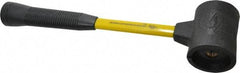 NUPLA - 2-1/2 Lb Head 2-1/2" Face Composite Nonmarring Hammer without Faces - Fiberglass Handle - Makers Industrial Supply