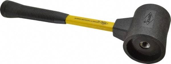 NUPLA - 3-1/4 Lb Head 3" Face Composite Nonmarring Hammer without Faces - Fiberglass Handle - Makers Industrial Supply