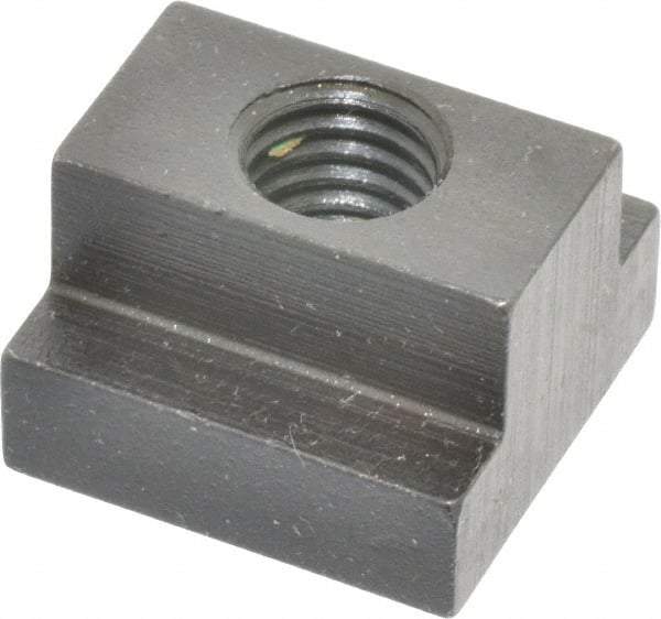 Gibraltar - 1/2-13 Blind Tapped T Slot Nut - 5/8" Slot Width, 1-1/8 x 3/8" Base Width x Height, 1-1/8 x 3/4" OAL x Height - Makers Industrial Supply