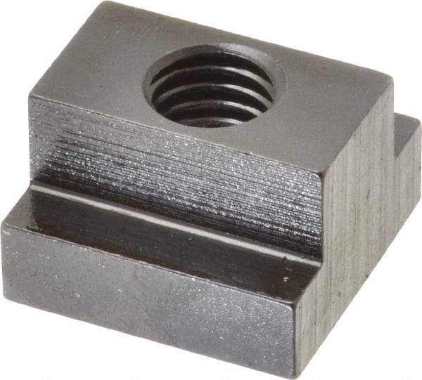 Gibraltar - 1/2-13 Tapped Through T Slot Nut - 5/8" Slot Width, 1-1/8 x 3/8" Base Width x Height, 1-1/8 x 3/4" OAL x Height - Makers Industrial Supply