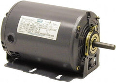 Leeson - 1/2 Max hp, 1,725 Max RPM, Electric AC DC Motor - 115 V Input, Single Phase, 48YZ Frame, Yoke Mount, ODP Enclosure - Makers Industrial Supply