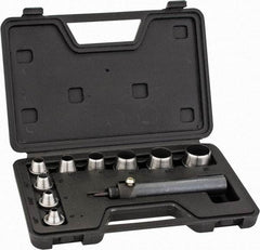 General - 10 Piece, 1/4 to 1", Hollow Punch Set - Comes in Plastic Case - Makers Industrial Supply