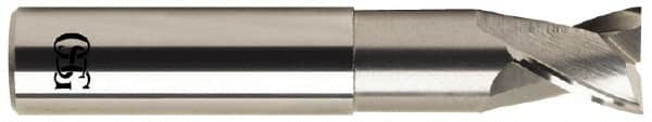 OSG - 1", 2 Flute, Single End, Solid Carbide, 0.12" Corner Radius End Mill - 5" OAL, 30° Helix, Right Hand Flute, 1" LOC, Right Hand Cut, 2-5/8" Extended Reach - Makers Industrial Supply