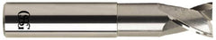 OSG - 5/8", 2 Flute, Single End, Solid Carbide, 0.03" Corner Radius End Mill - 3-1/2" OAL, 30° Helix, Right Hand Flute, 5/8" LOC, Right Hand Cut, 1-5/8" Extended Reach - Makers Industrial Supply