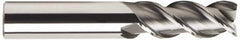 OSG - 5/8", 3 Flute, Single End, Solid Carbide, 0.03" Corner Radius End Mill - 3-1/2" OAL, 45° Helix, Right Hand Flute, 1-5/8" LOC, Right Hand Cut - Makers Industrial Supply