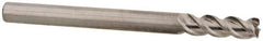 OSG - 1/8", 3 Flute, Single End, Solid Carbide, 0.01" Corner Radius End Mill - 1-1/2" OAL, 45° Helix, Right Hand Flute, 3/8" LOC, Right Hand Cut - Makers Industrial Supply